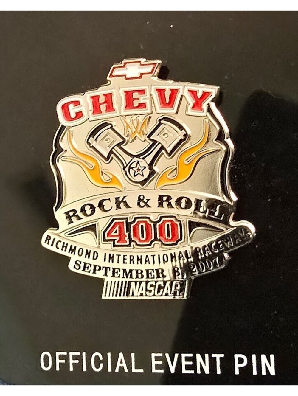 2007 NASCAR Chevy Rock & Roll 400 Richmond Official Pin